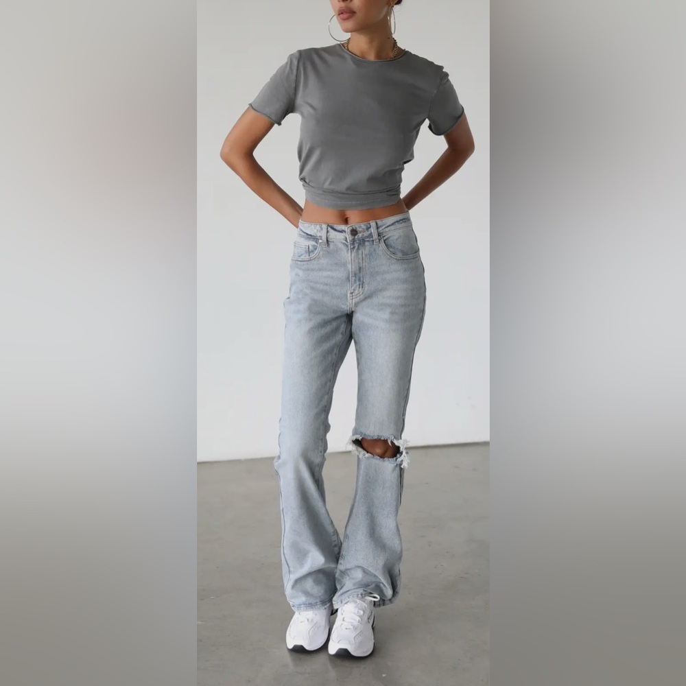High Rise Flare Leg Denim Jeans- NWT